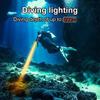 High Power XHP70 Led Diving Flashlight Professional Dive Lantern IPX8 Waterproof Underwater Torch Fishing Lamp with Hand Rope