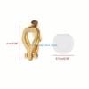HX6F 20 Pcs Clip-on Earring Converters Turn Pierced Earrings Into No-pierced Earrings