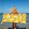 Extra Large Lightweight Plush Absorbent Luxury Oversized Beach Towel | Microfiber Polyester, Pattern, Fabric, Machine Washable |