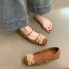 Flower Shoes Female Internet Celebrities New Elegant Mary Jane Shoes Women's 2025 New Foreign Super Soft Square Head Commuting Single Shoes