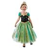 Frozen Anna Princess Summer Dress: Girls' Short Sleeve Pleated Skirt for Birthday Performance