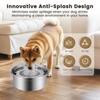Stainless Steel Cat Water Bowl 1.2/3.2 L Pet Water Feeder Durable Dog Water Dispenser  Home Use