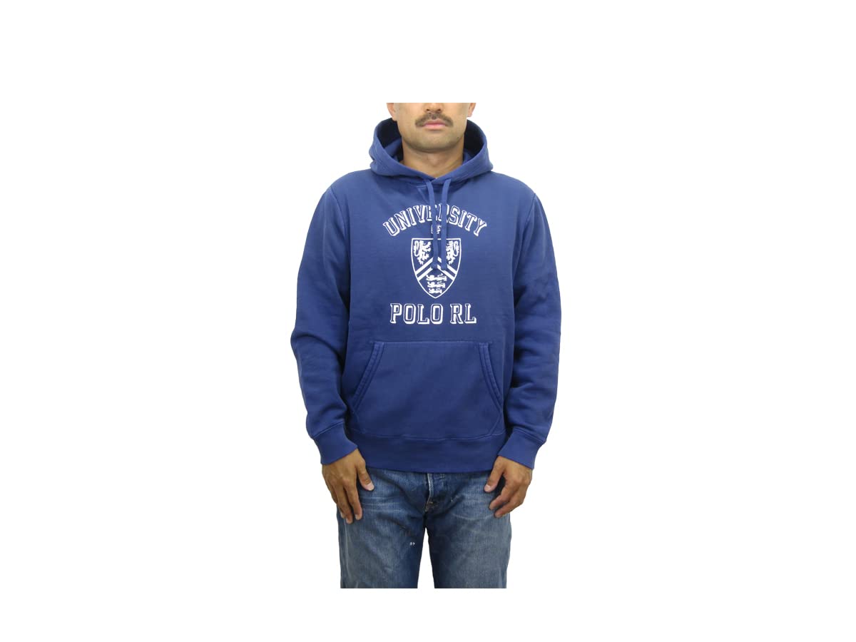 

Polo Ralph Lauren Vintage Print Pullover Size Blue Men s Sweatshirt, Small, (Product Code 0102943) синий
