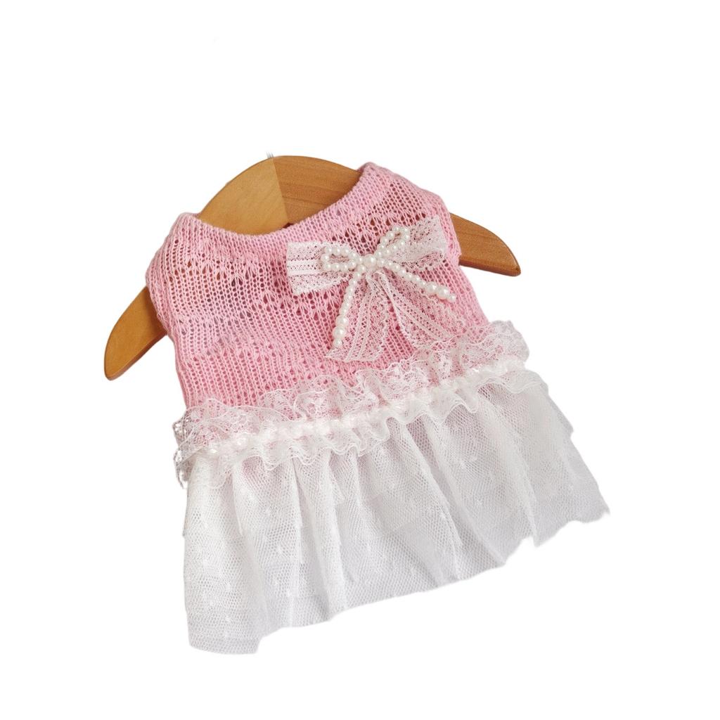 Spring and Summer New Style Pet Cat and Dog Clothes Sweet Teddy Bear-style Dress