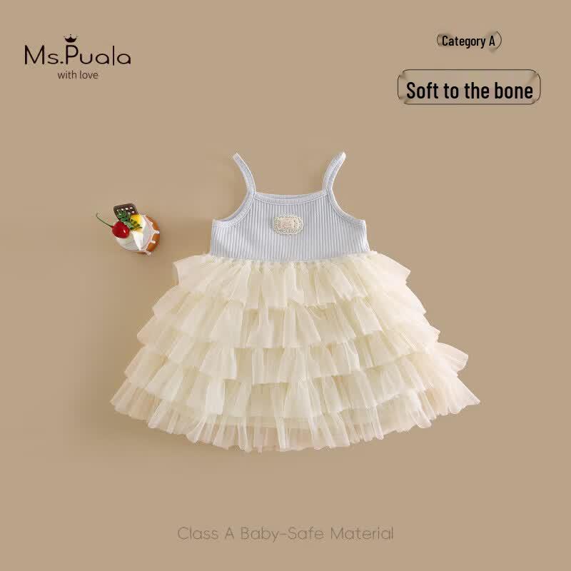 MS. Puala Baby Girl s Sleeveless Princess Dress 100 cm