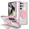 Drehbare magnetische Magsafe Halterung Hülle Für Samsung Galaxy S26 Ultra S26 Plus S26 Ring Ständer Halter Transparente Schutzhülle