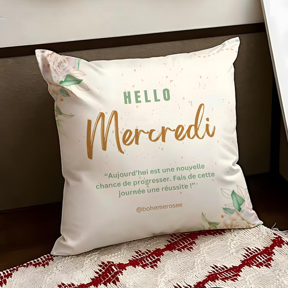 MMardiS MMercredi Cushion Cover Reversible Soft Durable Pillow Cover Home  Car MultiScene Use for Daily Comfort