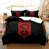 Collezione di biancheria da letto Drago di Fuoco Nero e Rosso Collezione per letto singolo, matrimoniale, queen size, king size Collezione di copripiumini per cameretta di adulti e bambini con lenzuola