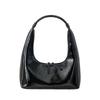 Korean Niche Design High-end Bag Women 2025 New Retro Underarm Patent Leather Shiny One-shoulder Handbag