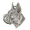 Dogue Alemão I - Pingente de cachorro banhado a prata, decoração de bolsa, pingente de mochila da marca Art-Dog