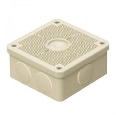 Mirai Industry PV4B-ANF Exposed Square Security Camera Mounting Box, Color Choice, with or Without Male Thread Cap, Milky White (with Cap)
