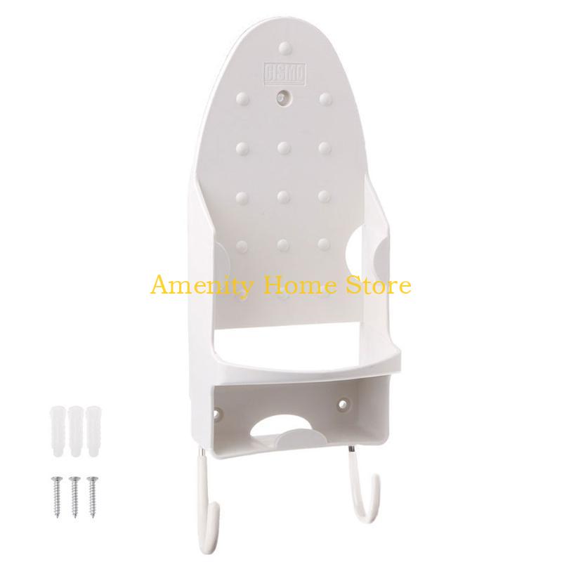 F26C Wall Mounted Iron Rest Stand Heat-resistant Rack Hanging Ironing Board Holder белый