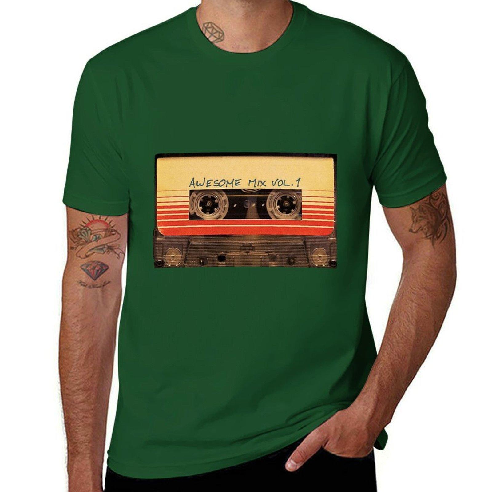 

Awesome Mix Vol.1 - Guardians of the Galaxy T-Shirt quick drying blanks boys whites sports fans t shirt for men M