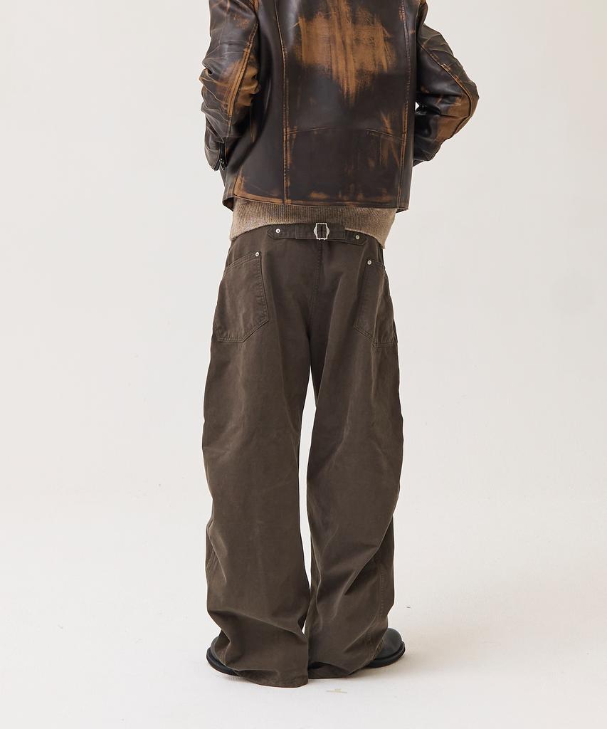 Akesi Denzel Summit Curved Cotton Pants_Khaki