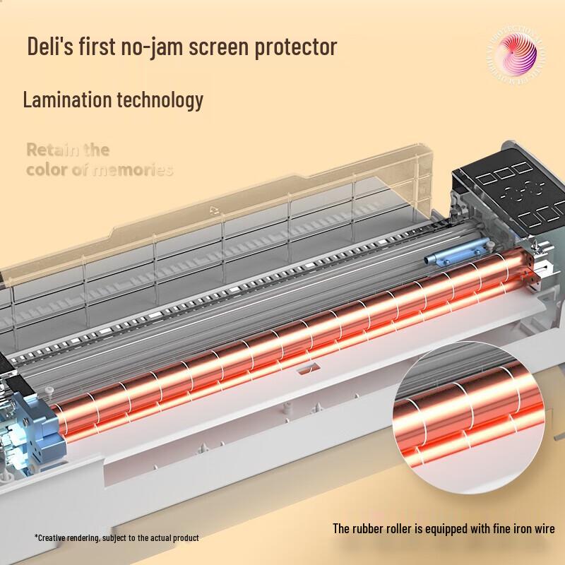 Deli A3 No-Preheat Laminator CN plug (adapter included)