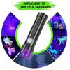 365nm UV Flashlight USB- C Rechargeable Life-grade Waterproof Ultraviolet Torch Light Handheld Mini 365nm Purple Light Wick