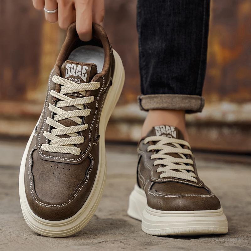 Nové Pánské Klasické Módní Nízké Tenisky na Skateboarding s Tlustou Podrážkou Pohodlné Měkké Podrážky Basketbalové Tenisky