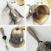 ESJNNK Handbell Dinner Bell Rose Pattern Retro Dinner Bell Call Bell Table Bell Bell Metal Retro Style Restaurant Store Supplies Festival Supplies