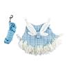 Yousheng Rabbit Clothes with Leash Rope Prevent Break Free Fashion Bunny Guinea Pig Costume Outdoor Harness Pet Supplies