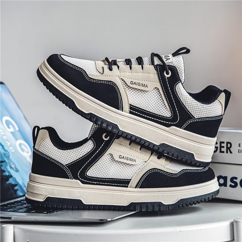 Male Sneakers Ventilate Loafers Sports and Leisure Shoes for Men Wear-resistant Fashion Skateboard Thick Bottom All-match New