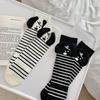Puppy-shaped socks with wavy ears, knee socks, women's fashion socks