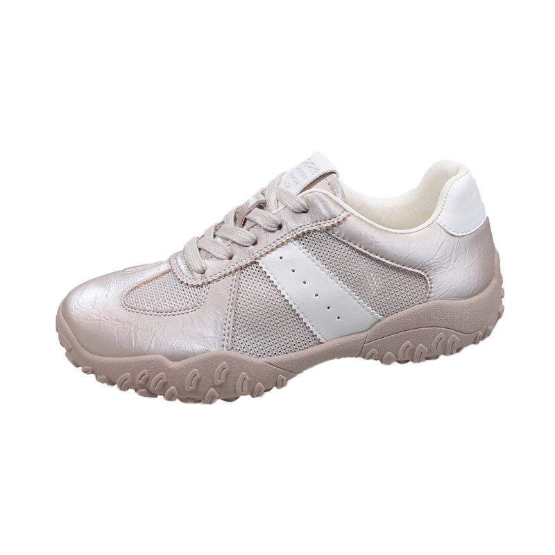 Dopamine satin splicing ballet wind moral training shoes casual sports shoes women's little white shoes German training shoes women's shoes dad shoes