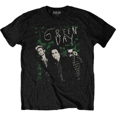 Men's Green Day Green Lean Slim Fit T-shirt Large Black