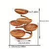Multi-Layer Creative Fruit and Snack Basket Handmade Woven PP Storage Tray for Dry Fruits, Bread, and Vegetables