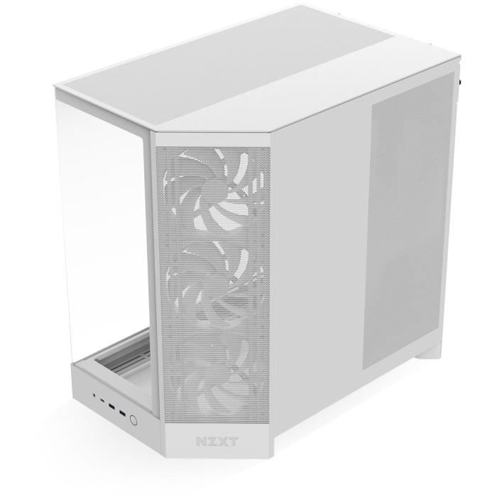 Boitier moyen-tour - NZXT - H9 Flow - Double chambre - Panneaux mesh - Verre trempé