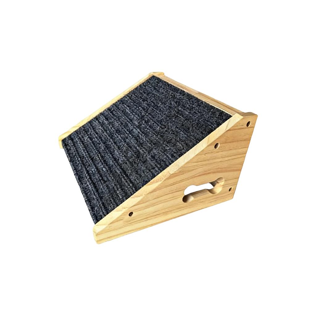 Wooden Pet Stairs For Dogs & Cats - Non- Steps For Beds, Cars & Stairs