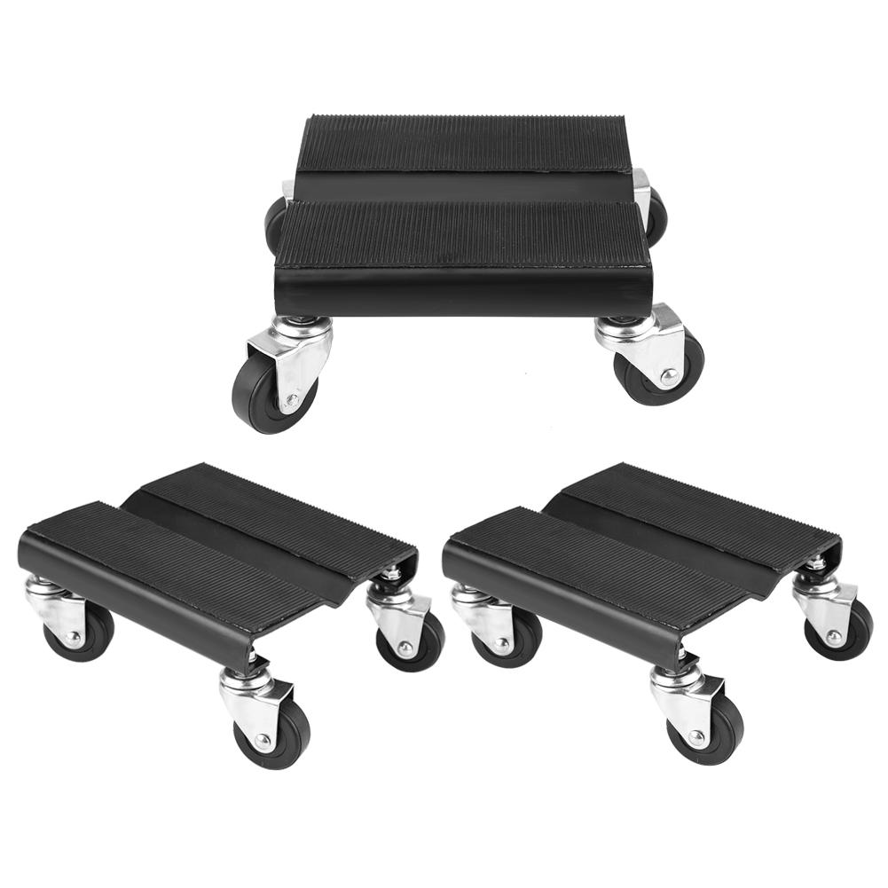 3Pcs Tire Car Dolly Auto Repair Snowmobile Moving Dollies Set 1500lbs Capcity