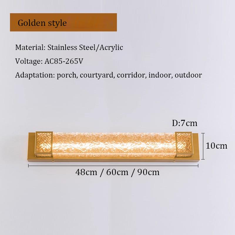 

Уличные водонепроницаемые настенные светильники, светильник для крыльца, светильник для входной двери, настенный светильник из нержавеющей стали, светильник для двора виллы, осветительный прибор 48cm&cool white 5500K