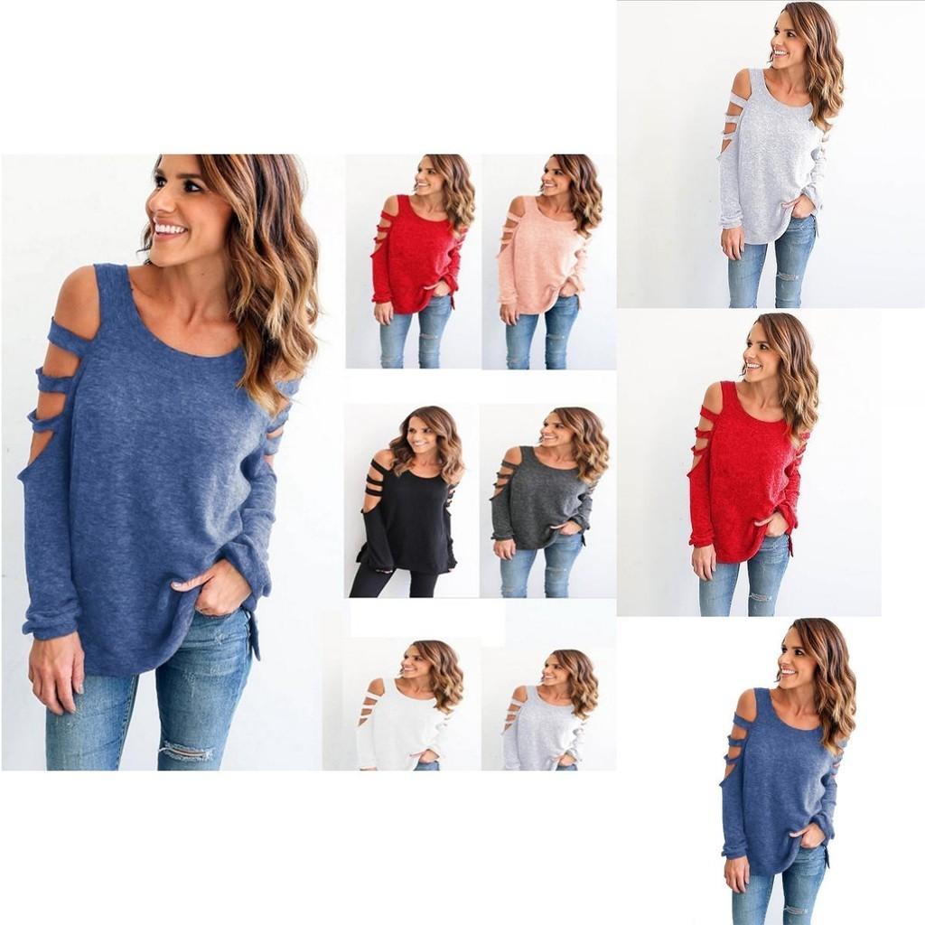 Women's Soft Breathable Long Sleeve Sexy Top T-shirt