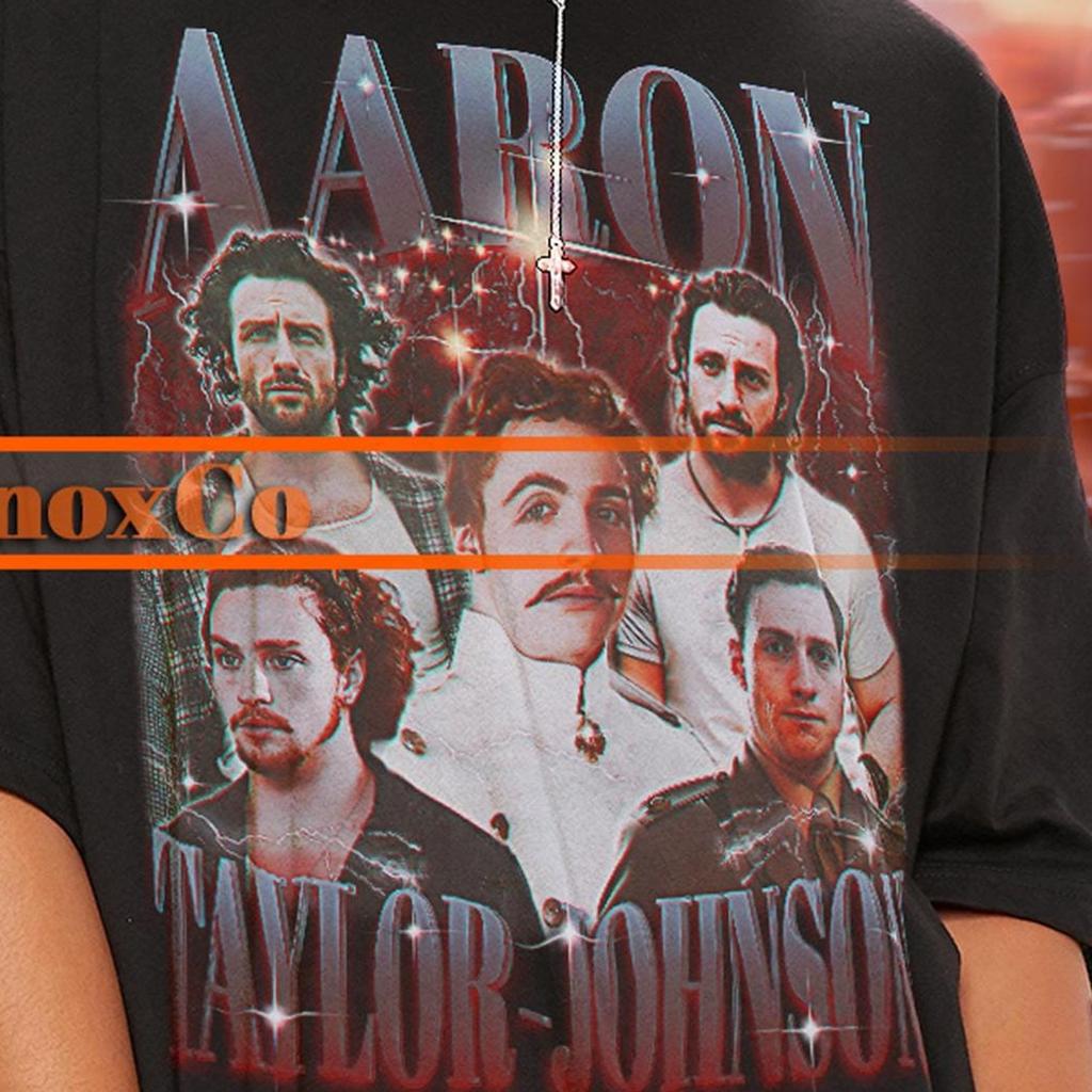 AARON TAYLOR-JOHNSON Vintage Skjorte, Taylor-Johnson Hyldest T-shirt, Aaron Taylor-Johnson Fan T-shirts, Aaron Taylor-Johnson Retro 90'er Sweater #saf