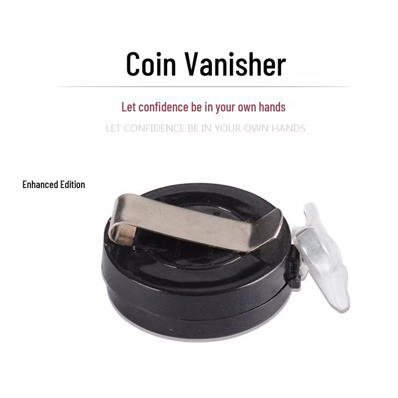 

Монетка-исчезновение Магический трюк: Звуконепроницаемый кожаный реквизит для исчезновения монет - Идеально подходит для детских магических шоу