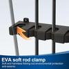 4/2PCS Fishing Rod Holders 6-Rod Rack Vertical Pole Holder Wall Mount Modular Fishing Pole For Garage Wall