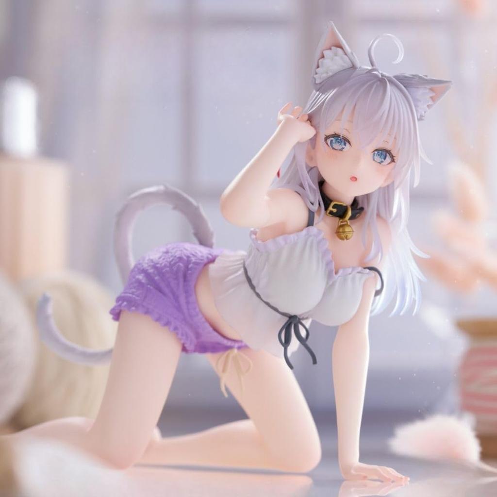 Desktop Cute the girl next door who sometimes whispers in Arya Cat Ear Loungewear Approximately 13cm long Figure Arya, Russian. - Ver. -