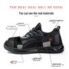 Men's Steel Toe Cap Safety Shoes: Breathable, Anti-Smash, Anti-Puncture, and Wear-Resistant for Cross-Border Labor Protection.