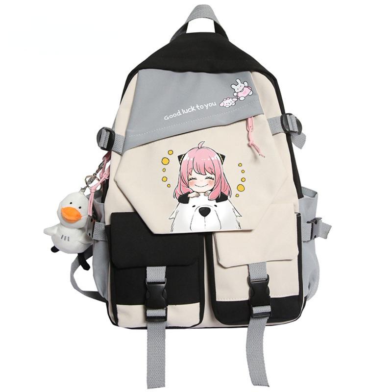 Backpack, Spy Play House, Large-Capacity Youth Schoolbag Outdoor Travel Bag Around Animation