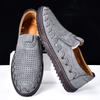Leisure Leather Shoes Men Casual Outdoor Sneakers Lightweight Business Breathable Leather Shoes Anti Slippery Flats Shoes