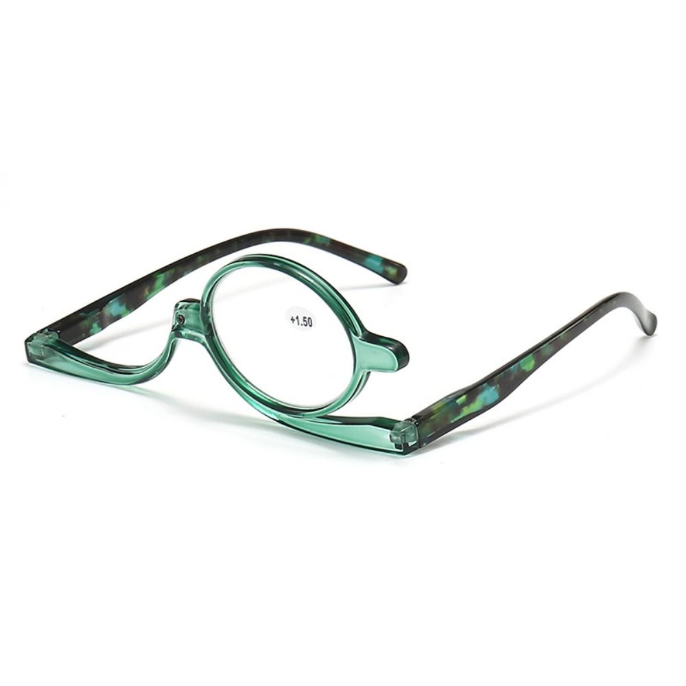 Bunte Fassung Drehbare Make-up Lesebrille Klappgläser Vergrößerungsbrille Frau