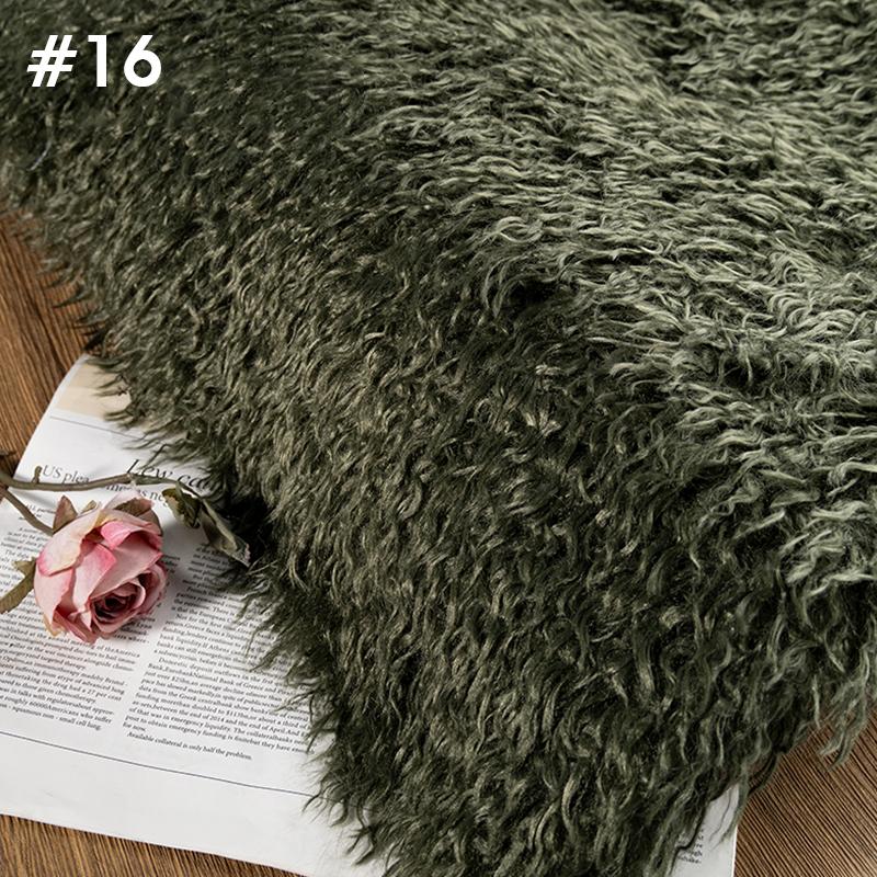 50*170cm High-grade 6cm Long Hair Cashmere Fabric Lamb Curly Imitation Tan Sheep Wool Plush Fabric DIY Clothing Dolls Cosplay
