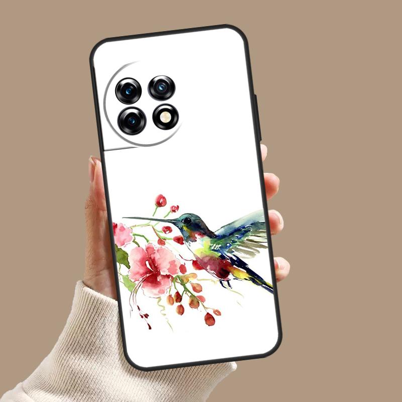 Hummingbird and Flowers Case For OnePlus Nord CE 5 2 3 4 Lite N30 OnePlus 13 11 12 15 13T 13R 10T 12R 9 10 Pro Cover