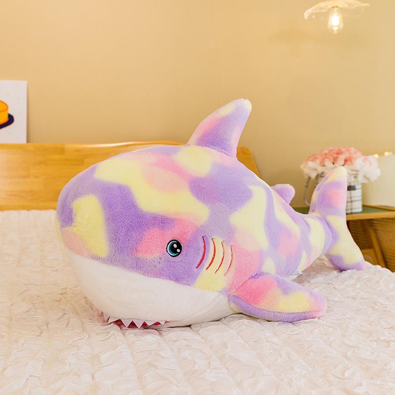 Shark Plush Dolls With Bright Colors For Gift For Kids And Collectors Gift