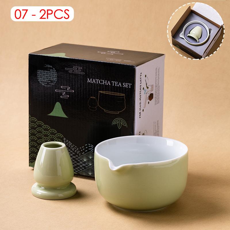 Gradient Color Ceramic Matcha Bowl Home Kitchen Anti-scald Insulated Tableware Salad Bowls Japanese Tea Ceremony Accessories