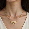 Butterfly Jewelry Set Romantic Bracelet Ring flower Necklace Earring Set Women Wedding Dinner Dress Accessories