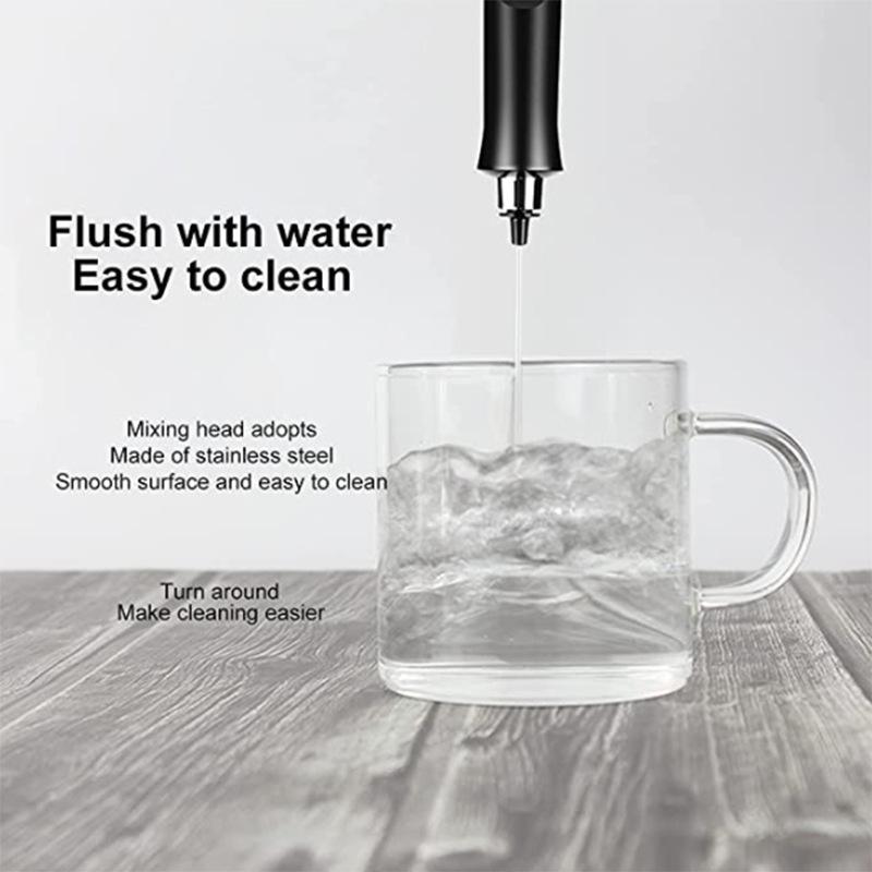 USB-Rechargeable Handheld Electric Milk Frother & Egg Beater