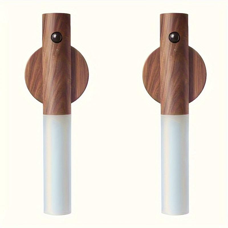 2 PCS Intelligent Rechargeable Magnetic Sensor USB LED Night Light - Human Body Sensor Wall and Cordless Wall Light for Motion Detection, Bedroom