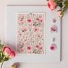 Flower Plant Butterfly Painted Pattern Polymer Clay Watercolor Transfer Paper Earring Jewelry Pottery DIY Water-soluble Stickers