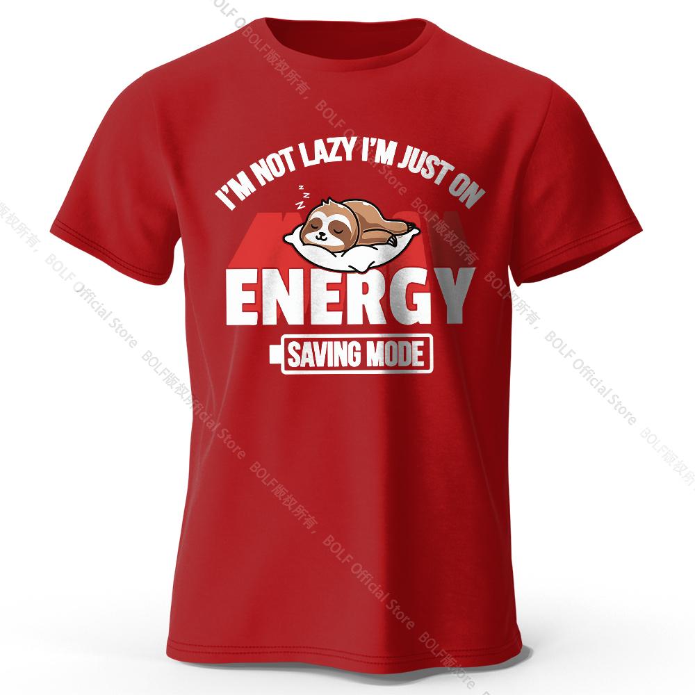 

Мужская футболка Saving Mode Printed T-Shirt 100% Cotton Oversize Tech Graphic Tees для женщин Летние топы Geek Streetwear XXXL вино красного